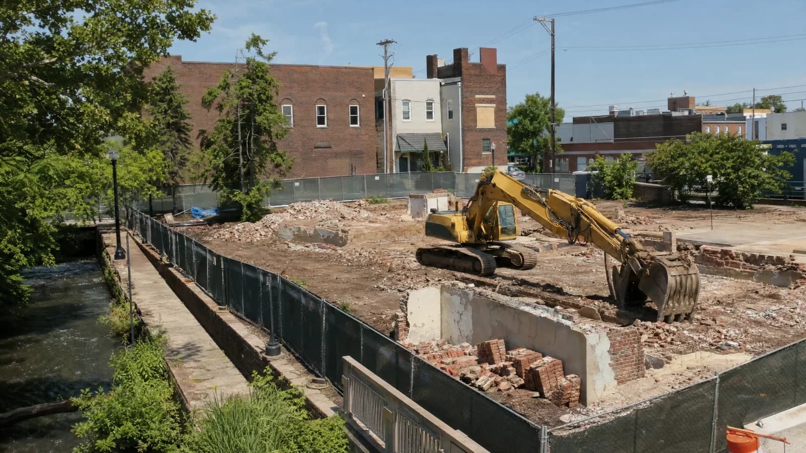 Gahanna Clears Creekside Sites, but Construction Is Unset